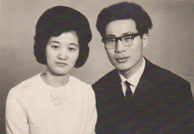1969년 신혼이었던 박승의, 김소자 부부 기념사진 